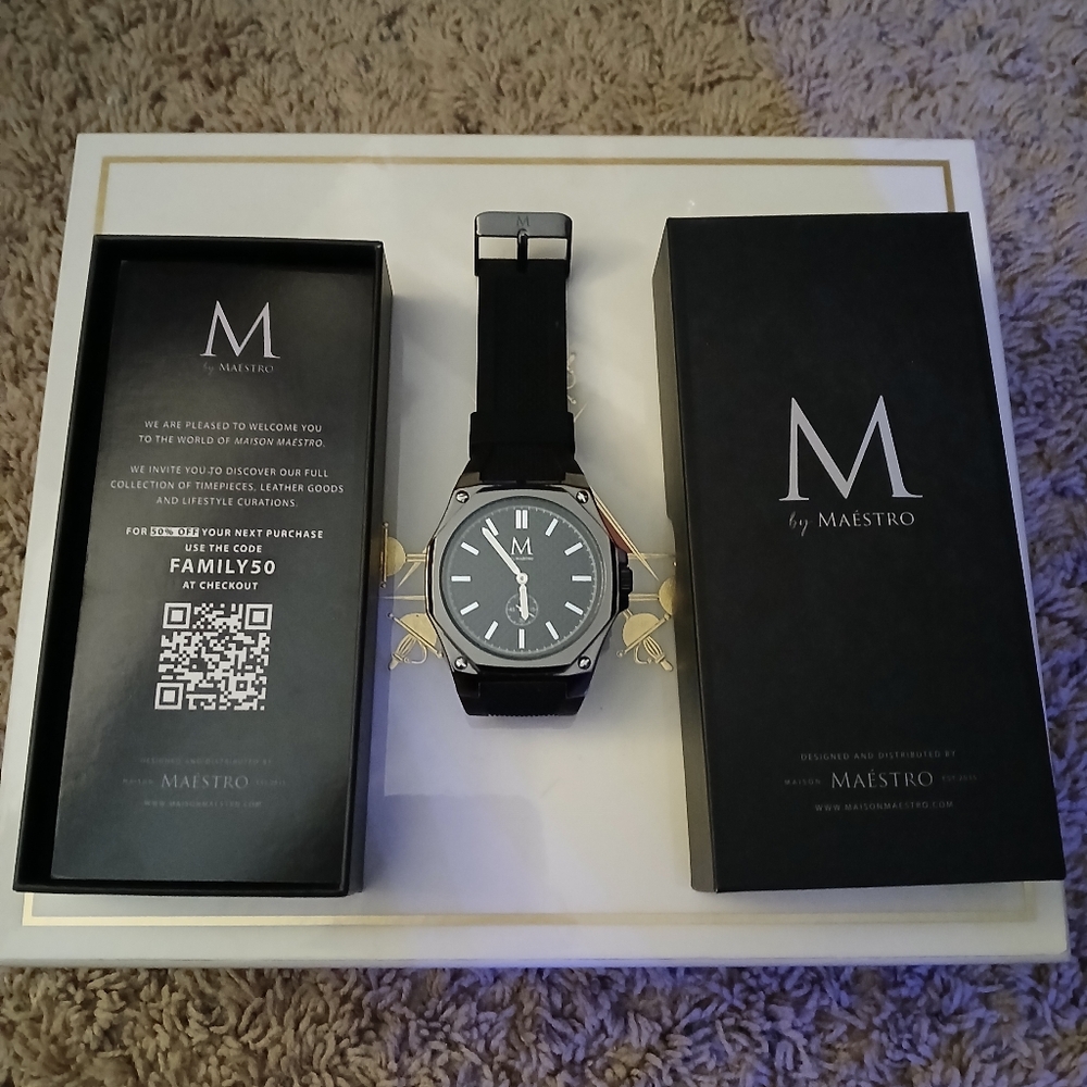Black and Silver Men's Watch